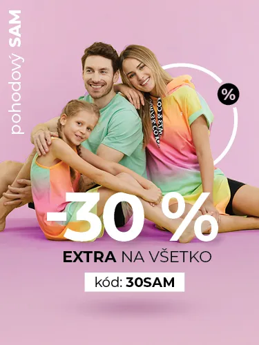HLAVNÍ BANNER - 2/Pohodový SAM EXTRA - 30 % 