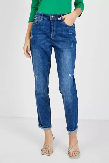 Orsay dámske džínsy DT BOYFRIEND STRAIGHT LEG DENIM MID WAIST ANKLE LENGTH