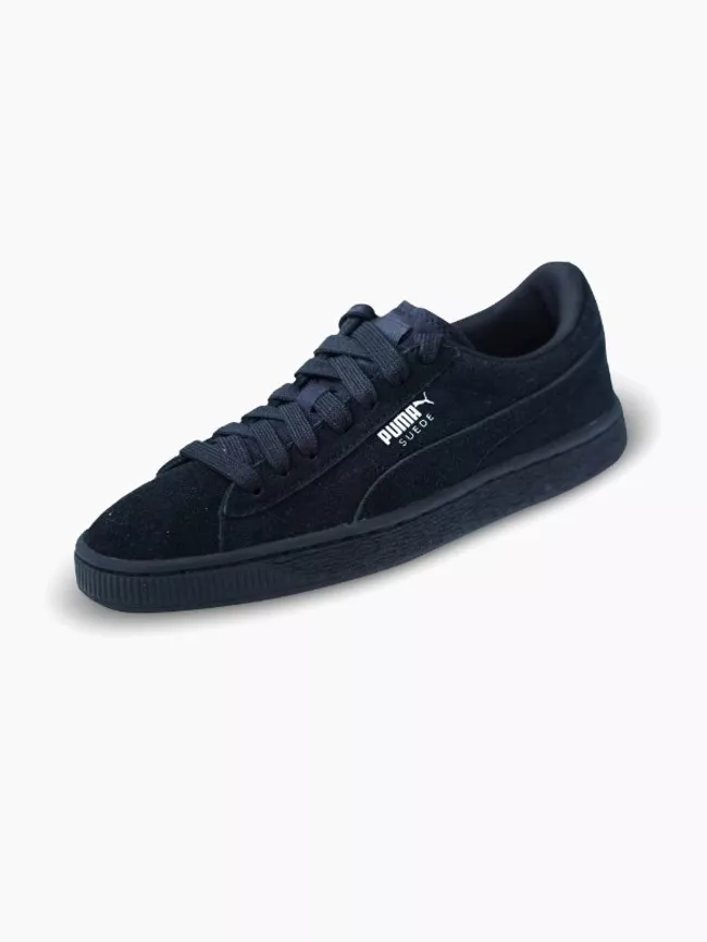 Suede Jr black-puma silver (1)